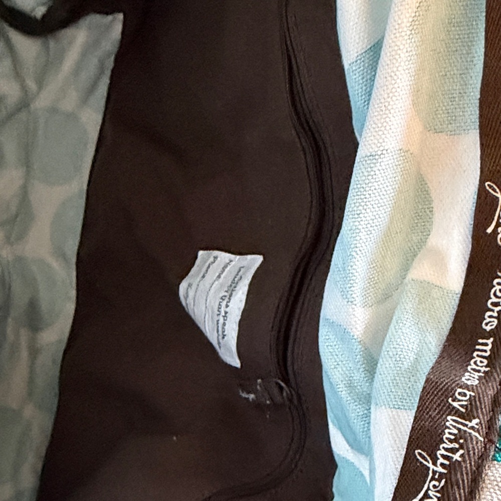 Large Thirty One Teal Polka Dot Canvas Tote Bag - Picture 4 of 4
